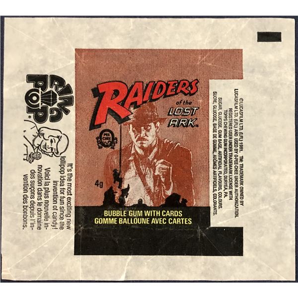 1982 O-PEE-CHEE RAIDERS OF THE LOST ARK WRAPPER