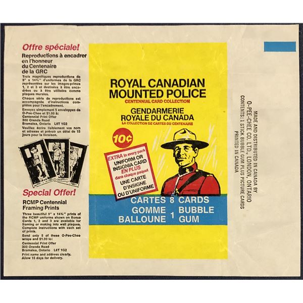1973 O-PEE-CHEE RCMP WRAPPER