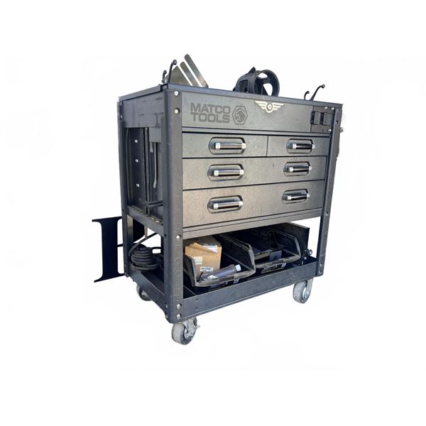 Matco Tools Rolling Tool Cart With Assorted Hand and Power Tools