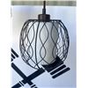 Image 4 : Metal Floor Lamp With Three Cage Shades And Faux Plant