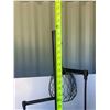 Image 6 : Metal Floor Lamp With Three Cage Shades And Faux Plant