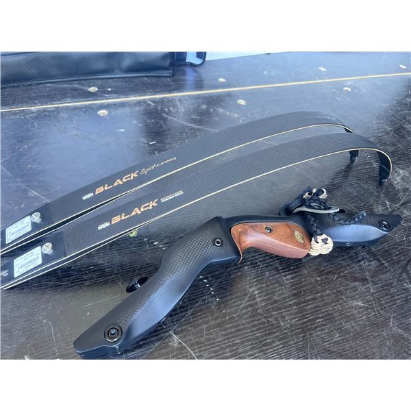 W&W Black Wolf Recurve Bow with 2 Sets of Limbs, Different Weights