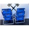 Image 11 : 2 Tommy Bahama Blue Beach Chairs And 1 Red Zero Gravity Recliner
