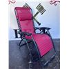 Image 2 : 2 Tommy Bahama Blue Beach Chairs And 1 Red Zero Gravity Recliner