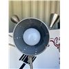 Image 2 : Brushed Steel 5-Head Adjustable Floor Lamp