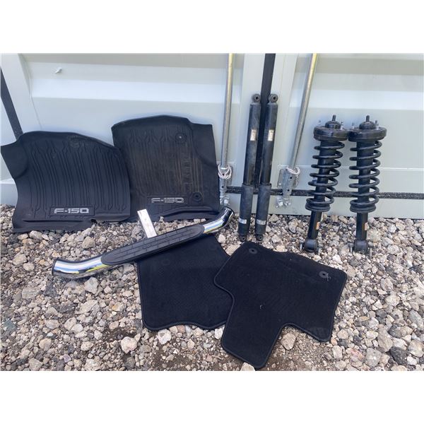 2015-2020 Ford F-150 OEM Parts Lot: Shocks, Struts, Floor Mats, Go Rhino Step