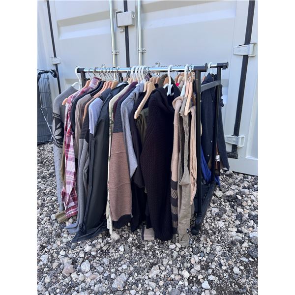 Men’s XL and XXL Clothing on Rolling Rack