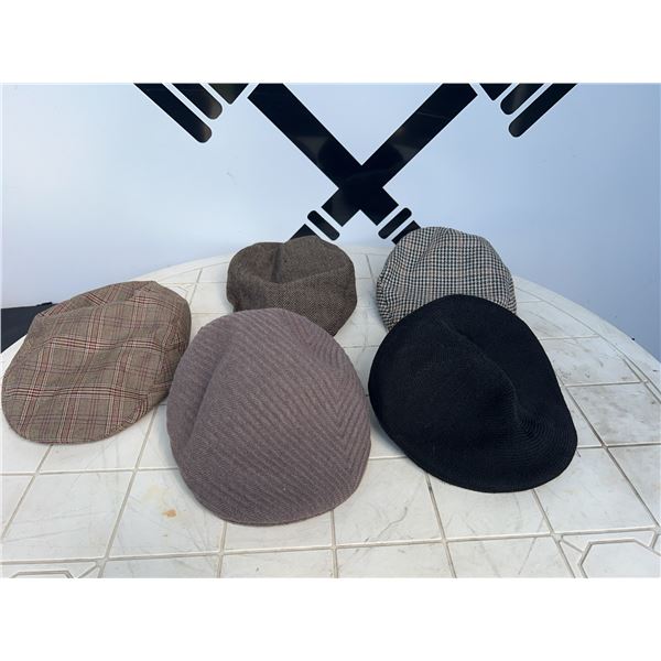 5 Flat Caps – Brixton and Kangol Various Patterns