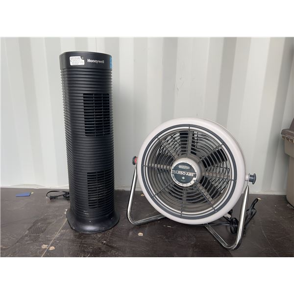 Seabreeze Turbo-Aire Fan and Honeywell Air Purifier Lot