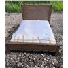Image 1 : Queen Size Wooden Bed Frame With Headboard And Rails