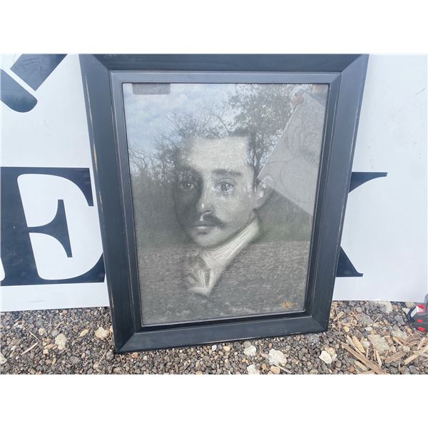 Portrait Drawing, 2016, Framed