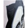Image 4 : Black and White Portrait Painting Signed "RBY" Framed 22x18in