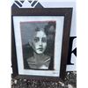 Image 1 : Framed Portrait Drawing Signed by Artist 2016, 28" x 22"
