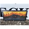 Image 1 : Justin Bua "The Block" Framed Art Print, 15x32 Inches