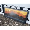 Image 3 : Justin Bua "The Block" Framed Art Print, 15x32 Inches