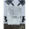 Image 1 : Pencil Drawing of Sunflowers in Vase on 36x24 Inch Canvas