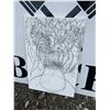 Image 3 : Pencil Drawing of Sunflowers in Vase on 36x24 Inch Canvas