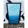 Image 1 : J Jensen Framed Ocean Scene Acrylic Painting, 24x12 Inches