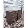 Image 2 : Ashley Furniture Pair of Two-Drawer Night Stands