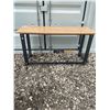 Image 1 : Steel Frame Workbench with Wood Top, 72x24x37 Inches