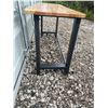 Image 2 : Steel Frame Workbench with Wood Top, 72x24x37 Inches