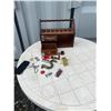 Image 1 : Pipe Stand Organizer With Tobacco Accessories Lot