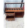 Image 2 : Pipe Stand Organizer With Tobacco Accessories Lot