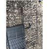 Image 4 : Black Metal Folding Pet Crate With Removable Tray