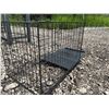 Image 5 : Black Metal Folding Pet Crate With Removable Tray