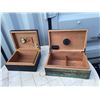 Image 1 : Wooden Humidor Cigar Boxes with Instruments