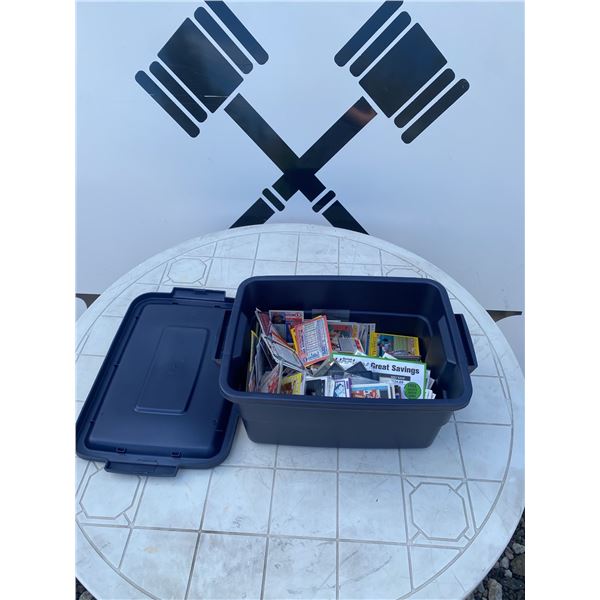 Large Bin of Assorted Sports Cards