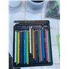 Image 2 : Large Assortment of Artist Supplies: Prismacolor, Charcoal, Pastels