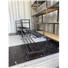 Image 10 : Metal and Wood Storage Shelf Unit and Two Metal Shoe Racks