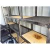 Image 5 : Metal and Wood Storage Shelf Unit and Two Metal Shoe Racks