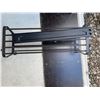 Image 9 : Metal and Wood Storage Shelf Unit and Two Metal Shoe Racks