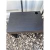 Image 2 : Wooden Hallway Shelf, Black Table, and Hardshell Luggage Set