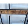 Image 7 : Wooden Hallway Shelf, Black Table, and Hardshell Luggage Set