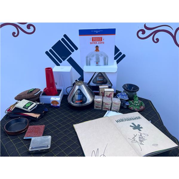 Storz & Bickel Volcano Medic 2 Vaporizer Set, BRNT Hexagon, Ziggy Marley Book, and Accessories