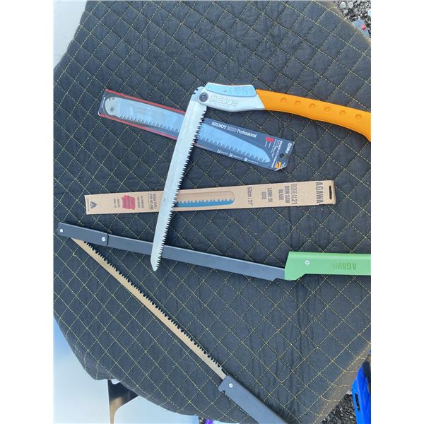 Silky BIGBOY 2000 Folding Saw and Agawa Boreal21 Bow Saw with Blades
