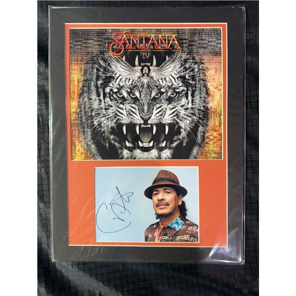 Santana IV Album Art and Signed Photograph Display