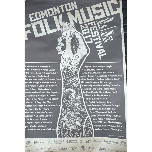 Edmonton Folk Music Festival 2017 Poster, Gallagher Park