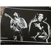 Image 1 : Black And White Stencil Art Poster By DGafford