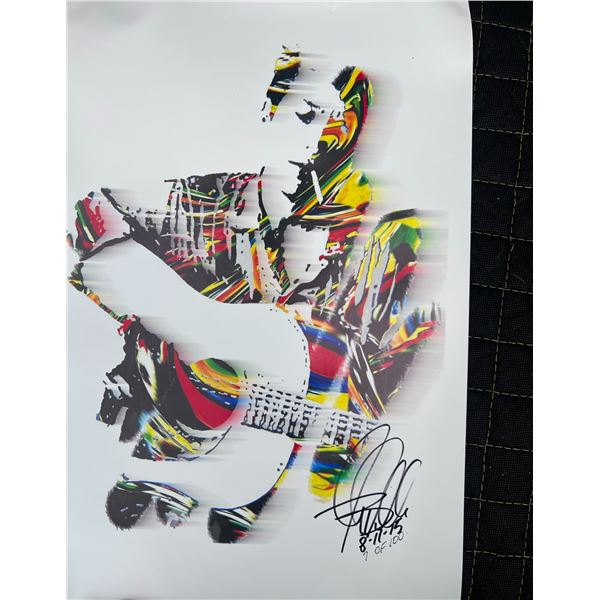 Bob Dylan Signed Limited Edition Art Print (9/100) with COA