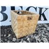 Image 10 : Lot: IKEA DRAGAN Bamboo Boxes, Wicker Basket, Starbucks Faux Leather Tray