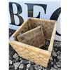 Image 12 : Lot: IKEA DRAGAN Bamboo Boxes, Wicker Basket, Starbucks Faux Leather Tray