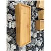 Image 3 : Lot: IKEA DRAGAN Bamboo Boxes, Wicker Basket, Starbucks Faux Leather Tray