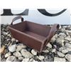 Image 8 : Lot: IKEA DRAGAN Bamboo Boxes, Wicker Basket, Starbucks Faux Leather Tray
