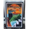 Image 1 : Framed Modern Abstract Landscape Art Print