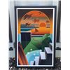 Image 2 : Framed Modern Abstract Landscape Art Print