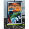 Image 5 : Framed Modern Abstract Landscape Art Print